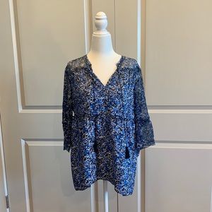 Elie Tahari Tunic Style Silk Blouse